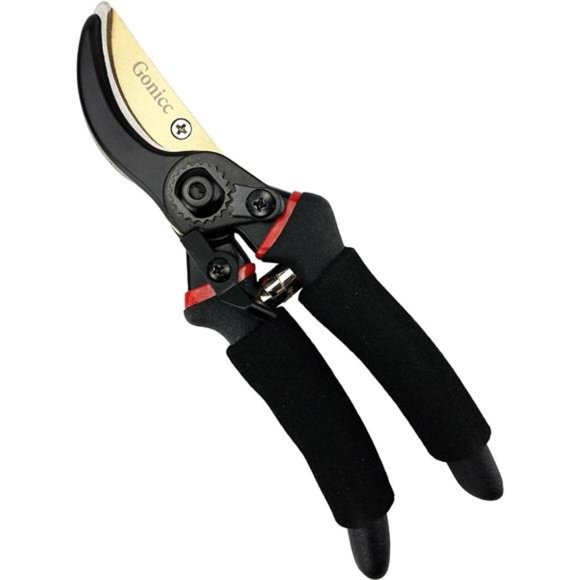 8" Professional Premium Titanium Bypass Pruning Shears (GPPS-1003), Hand Pruners - Picture 2 of 7